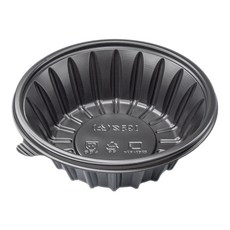 EL 일회용 195파이 면용기 소 흑색 200개 세트 배달 포장, 1개, 200세트