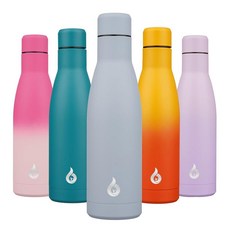 BJPKPK 스테인리스 메탈 워터보틀 355ml 미드나잇 블랙, 미스트 그레이
