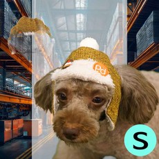 애견 머핀모자 옐로우 S 모자패션 강아지웨딩소품 강아지촬영소품 강아지액세서리 강아지모자 애견소품