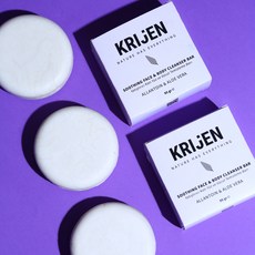 알란토인 & 알로에 베라 보습 페이스 & 바디 클렌징 바 석류씨 오일 + 일랑일랑 오일 + 카올린 클레이, 1개입, 95g