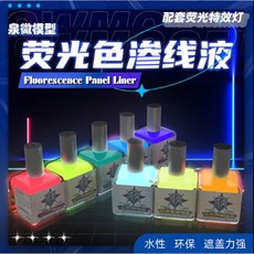 QW모델 수성 형광 메탈릭 섀도우 패널라인 엑센트 먹선도료, Q06001 베이스 클리너 45ml, 1개