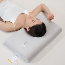 護頸椎枕芯記憶棉冰絲趴睡護頸助眠學生壓不扁酒店枕頭, a類水光枕   淺灰色