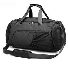 健身包 運動包 男女 旅行袋 乾濕分離包 綠色 411, 1個, 黑色, 黑色