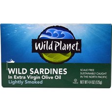 Wild Sardines in Extra Virgin Olive Oil -- 4.4 oz, 1개