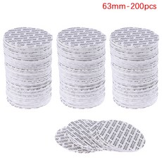 200pcs 자체 접착 폼 압력 감지 씰 뚜껑 라이너 화장품 항아리 용 변조 방지 씰 라이너 20mm - 82mm, [10] 63mm-200pcs, 63mm-200개