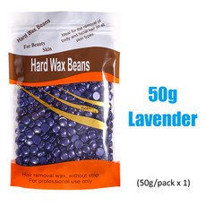 브라질리언 하드 왁싱 콩 빠른 기계 핫 필름 무통 체모 제거 제모, 1개, 5) 50g-Lavender
