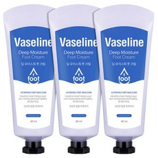 바세린 풋크림 60ml 3개, 1개, 개입