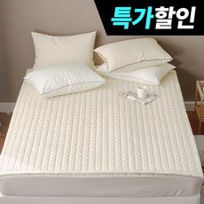 국내제조 띵스룸 크림슈 텐셀모달100 먼지없는 알러지케어 고정밴드 침대패드, 크림슈 버터크림