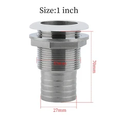 316 스테인레스 스틸 해양 스루 선체 배수 보트 하드웨어 피팅 악세사리 요트용 물 배출구 벤트, B, 1개