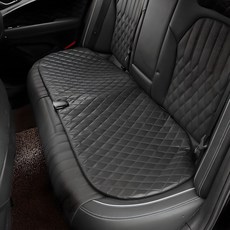 XFIT 韓國製高級皮革汽車後座加熱坐墊 12V, 黑色, 1個