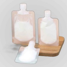 휴대용 소분 파우치 50ML 화장품 샴푸 로션 여행, 1개