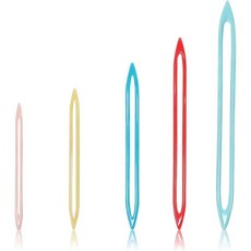 BENOSPACE 5개 큰 눈실 바늘 플라스틱 코바늘 끝에 태피스트리 직조 재봉용 뜨개질용