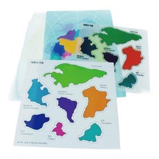 지구판 이동 대륙이동설 과학수업 5인/ 과학실습 실험놀이 체험, 1세트