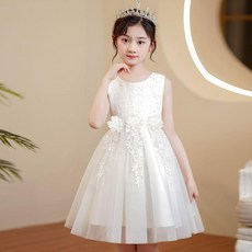 優選 女童連衣裙夏季花童禮服小女孩節日演出服蓬蓬裙兒童生日公主裙夏 副廠商品