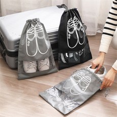 진우현만물상 컬러 신발 보관 주머니 여행용신발가방, 그레이