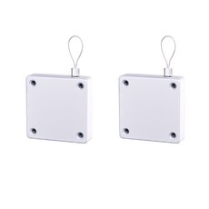 도어클로저 자동 문닫힘 와이어 1+1 강력 장력 1500g 현관문 방문 문닫힘 보조장치, 2개, 화이트