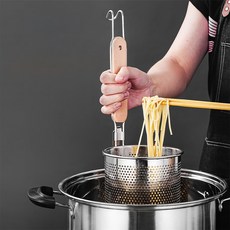 채반 면건지기 스텐 건지개 국수 메쉬망 우동 파스타면 뜰채 기름 튀김 채반 R567-O, 01.건지개 12cm R567, 1개