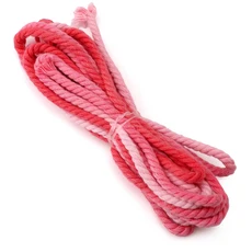 3M/lot 3.5mm 그라데이션 컬러 3가닥 면 로프 의류 봉제 홈 장식 DIY 수제 공예 액세서리 제작용, 01 빠른  Mainland, 05 11