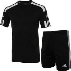 아디다스 반팔티 반바지 기능성 티셔츠 운동복 세트 SQ21 남여공용 트레이닝복 블랙 + SHP 마스크