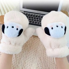 겨울장갑 겨울 보온 퍼피 벙어리 패션 장갑 귀여운 강아지