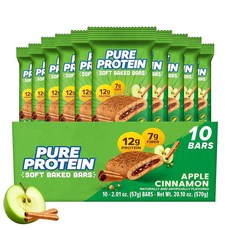 애플 시나몬 소프트 베이크 바 10개입 Pure 단백질