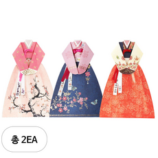 솜씨카드 베스트 한복카드 3종 세트, 혼합색상