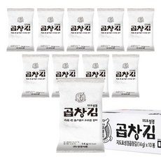 [성경김본사] 프리미엄 곱창 도시락김 14g(20매)x10봉 - 조각김, 성경김 프리미엄 곱창 도시락김 14g20매x10봉 -, 1개