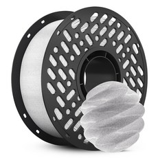 CaiLab 고강도 고탄성 PLA+ 3D 프린터 필라멘트 1.75mm 노즐 막힘 없는 선경 안정성 1kg, 대리석 흰색, (PLA)