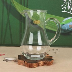 유리컵 600ml 손잡이 그립 물컵 피즐병 커피컵 핸들 음료컵 75101EA 1(EA), 색상
