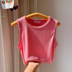 BabyBear 童裝 兒童花邊背心 女童背心 無袖上衣