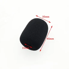 5pcs 헤드셋 교체용 폼 마이크 커버 전화 윈드스크린 윈드쉴드 스폰지 S/M/L, 05 45X35X15