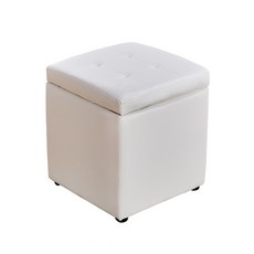 가팡 가죽 낮은의자 수툴 화이트 10번, 1개