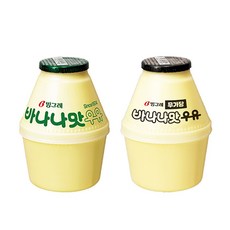 빙그레 바나나맛우유 240ml 오리지널+무가당 총