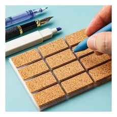 코르크 라벨스티커 분류스티커 코르크라벨네임택 네임스티커라벨지, 대형(36매)