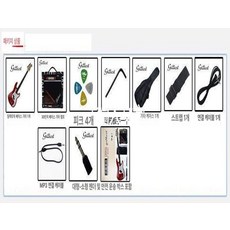 미니 베이스기타 초보 베이스 입문 취미, 1개, 패키지 1 색상메모해주세요, 기본 모델명/품번