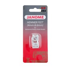JANOME 捲邊壓布腳 4mm & 6mm 適用於全迴轉家用縫紉機, 1個