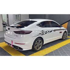 車王汽車精品百貨 現代 Hyundai Super Elantra 碳纖維紋 尾翼 飛機翼 壓尾翼 定風翼 導流板