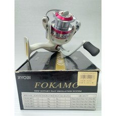 RYOBI FOKAMO 4000VI 捲線器，白色主體，6培林, 1個, 白色