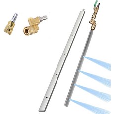 4500 PSI 라디에이터 플러시 및 클리너 도구 - 24-47인치 조절 가능한 파워 워셔 도구이중 공기물 사용 자동차 트럭 가정용 유지보수용 퀵 커플러 브러시 포함스위치 없음, 23.62" Without