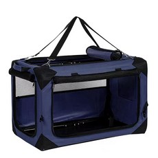 대형견 하드 켄넬 반려견 하우스 이동장 강아지, A. 25마리 고양이 수용, J. 네이비 블루