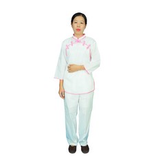 弘喧 立領斜排 靈修衣 禪服 套裝, 1個
