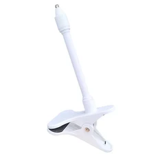 Protable 카메라 클램프 마운트 모니터 홀더 스탠드 웹캠 펀치없는 구부릴 수있는 브래킷 베이스, 01 wite