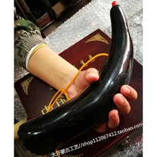 양각나팔 소각나팔 소뿔 쇠각 몽골 피리 음악 연주 뿔나팔 나각 뿔피리 악기, D, 1개