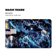 귀멸의칼날 카드스티커 귀칼 카드꾸미기 홀로그램 레이저 스킨 커버 스티커 필름, Small Chip, H701