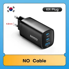ASOMETECH GaN USB 유형 C 충전기 65W 45W PPS PD QC4.0 Macbook 노트북 IPAD 태블릿 iPhone 16 Samsung S2, 04 Korea Plug