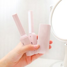 迷你直捲兩用夾板 USB充電便攜式造型器, 櫻花粉