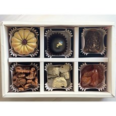 수제정과6구세트(호두정과+도라지정과+블랙환+쌀월병+금귤정과+곶감단지)/전통한식디저트/상견례디저트/답례품/명절선물, 6개, 25g