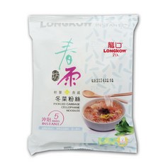 龍口 冬菜粉絲 (酸麻粉絲) 沖泡5分鐘即食 素食 輕量食感, 1個, 春雨坊【冬菜粉絲】64g
