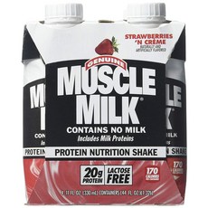 CYTOSPORT 蛋白質營養奶昔 草莓奶油味, 4件, 330毫升