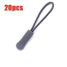 20/10개 지퍼 풀러 엔드 로프 태그 교체용 익스텐더 여행 가방용, 21 Dark grey 20pcs